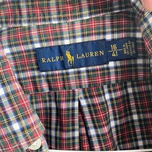Ralph Lauren plaid polo casual button down